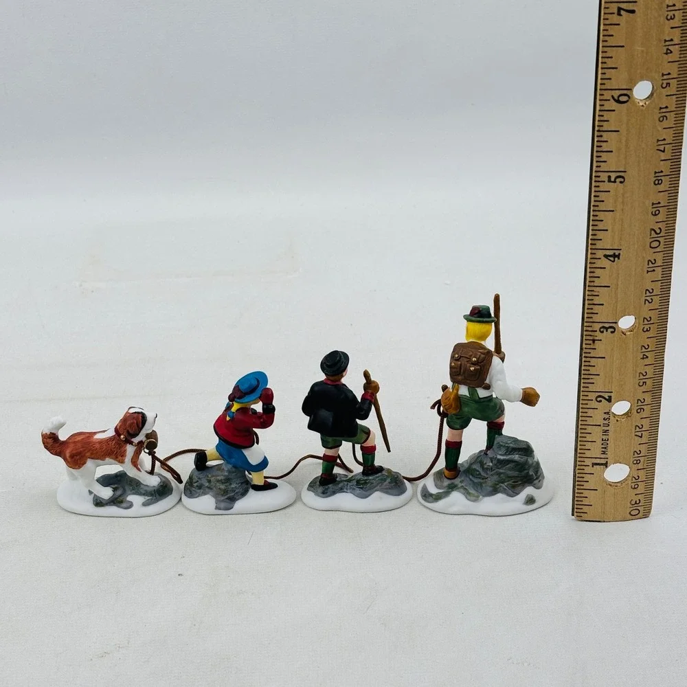 Department 56 Climb Every Mountain Set‎ of 4 Figurines Alpine Village 5613-8